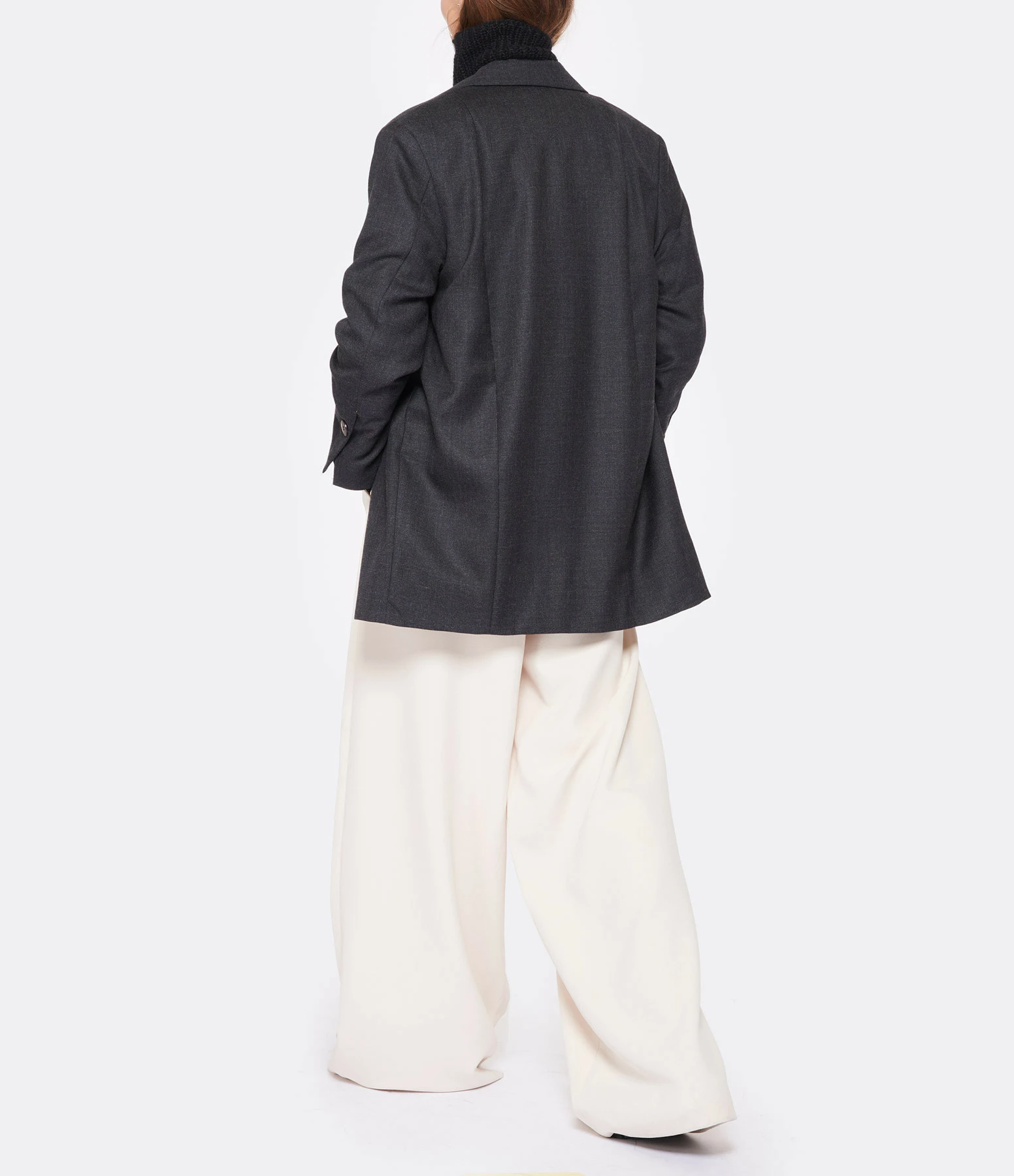 Meilleure affaire ???? GANNI Veste Blazer Oversize Laine Noir Phantom ✨ 5 Meilleure affaire ???? GANNI Veste Blazer Oversize Laine Noir Phantom ✨ – Image 5