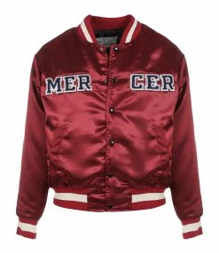 Coupon ✔️ MERCER Veste Bomber Varsity Satin Bordeaux 😀