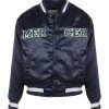Meilleur prix 🥰 MERCER Veste Bomber Varsity Satin Bleu Marine 🎁