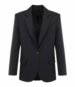 Budget 🥰 MARGAUX LONNBERG Veste Blazer Duke Laine Navy ❤️