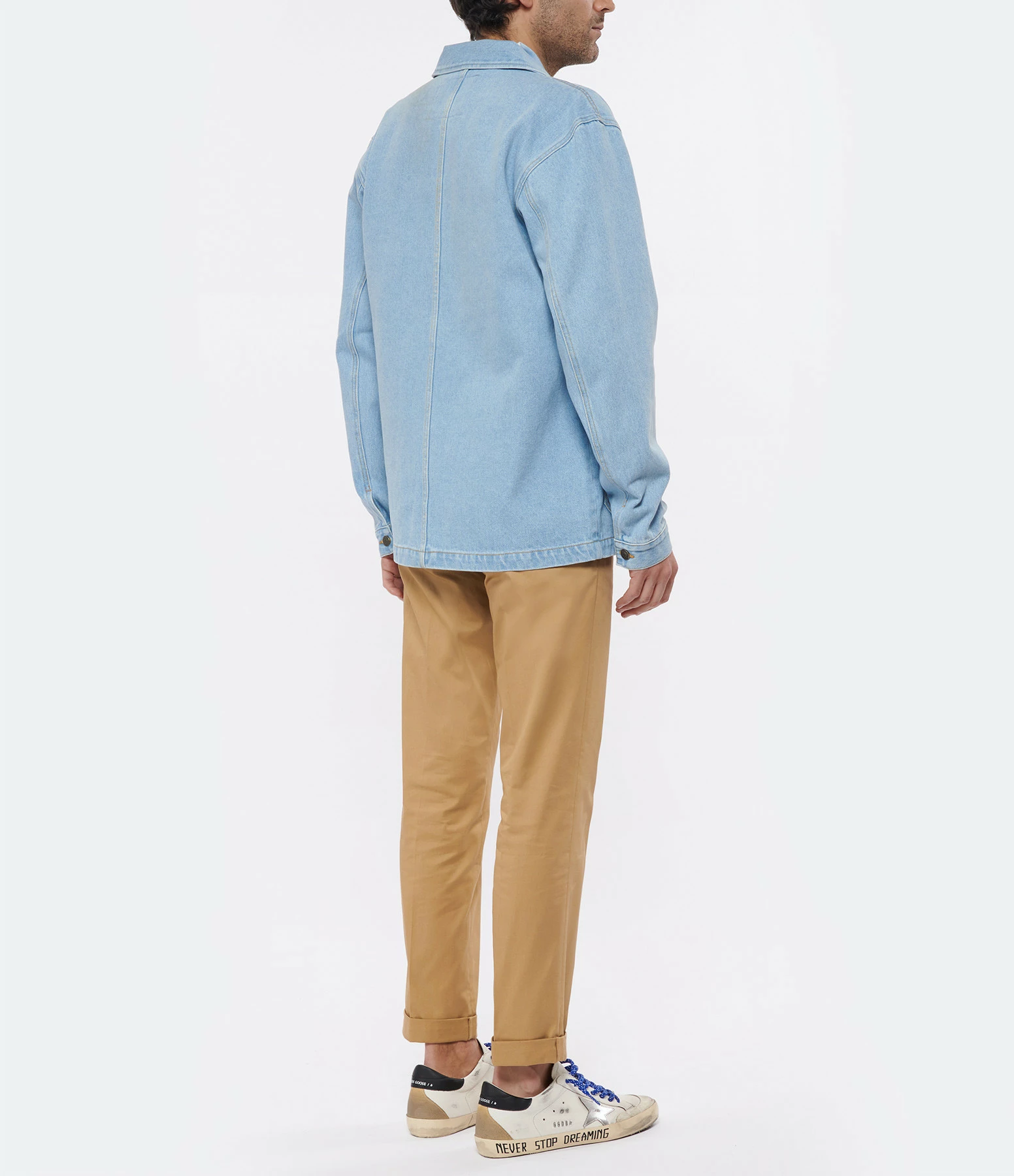Promo ???? MAISON LABICHE Veste Unisexe Amore Denim Bleu ???? 8 Promo ???? MAISON LABICHE Veste Unisexe Amore Denim Bleu ???? – Image 8