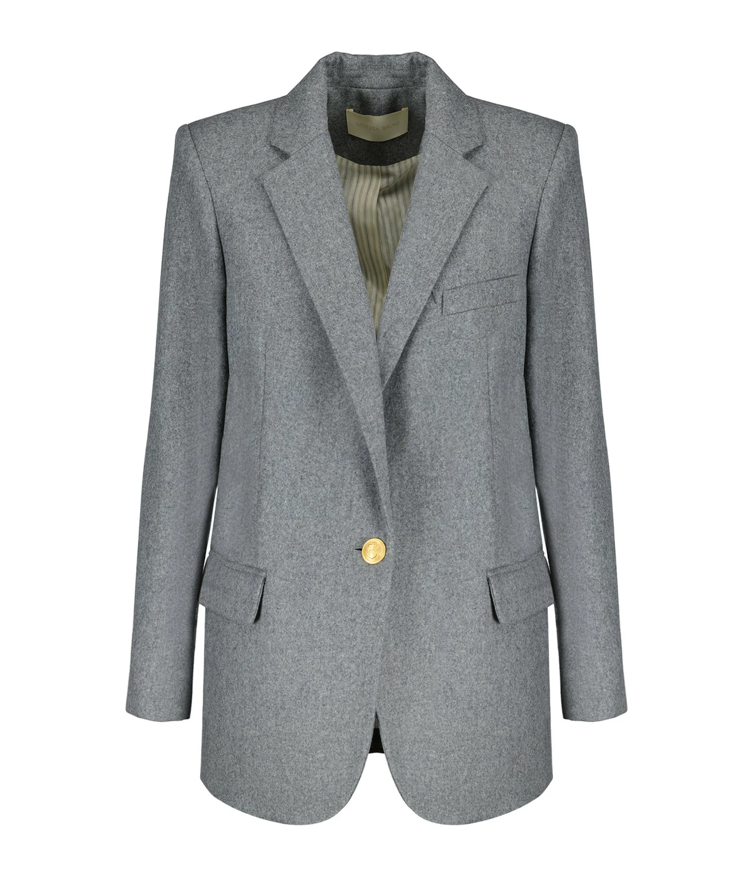 Nouveau 🔥 VANESSA BRUNO Veste Blazer Tilia Laine Gris 👏 1 Nouveau 🔥 VANESSA BRUNO Veste Blazer Tilia Laine Gris 👏