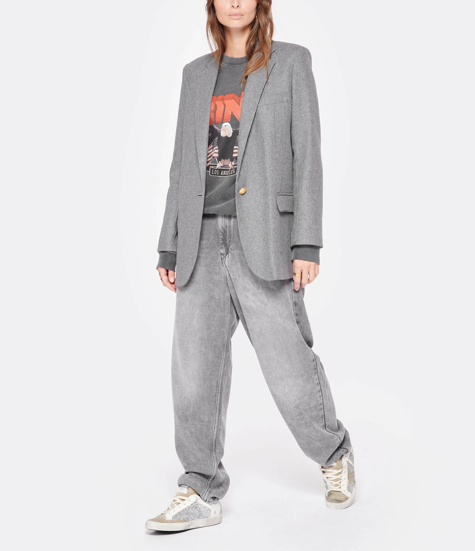 Nouveau 🔥 VANESSA BRUNO Veste Blazer Tilia Laine Gris 👏 4 Nouveau 🔥 VANESSA BRUNO Veste Blazer Tilia Laine Gris 👏 – Image 4