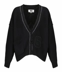 Promo 🎉 MM6 MAISON MARGIELA Cardigan Noir, Collection Studio ❤️