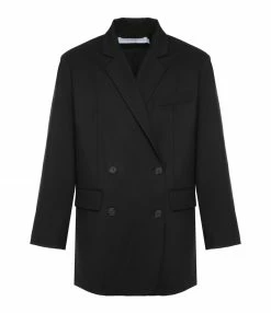 Budget ⭐ IRO Veste Tailleur Lonni Laine Noir 🎉