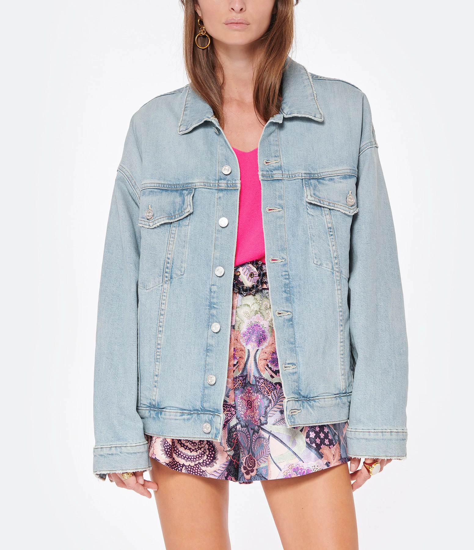Le moins cher ???? MOTHER Veste The Drop It Drifter Denim I Confess ???? 3 Le moins cher ???? MOTHER Veste The Drop It Drifter Denim I Confess ???? – Image 3