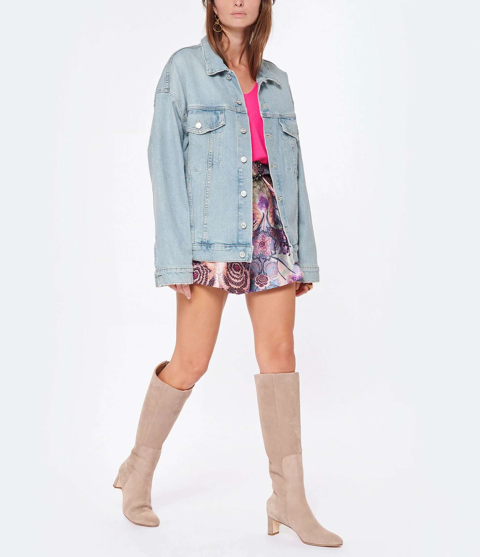Le moins cher ???? MOTHER Veste The Drop It Drifter Denim I Confess ???? 4 Le moins cher ???? MOTHER Veste The Drop It Drifter Denim I Confess ???? – Image 4