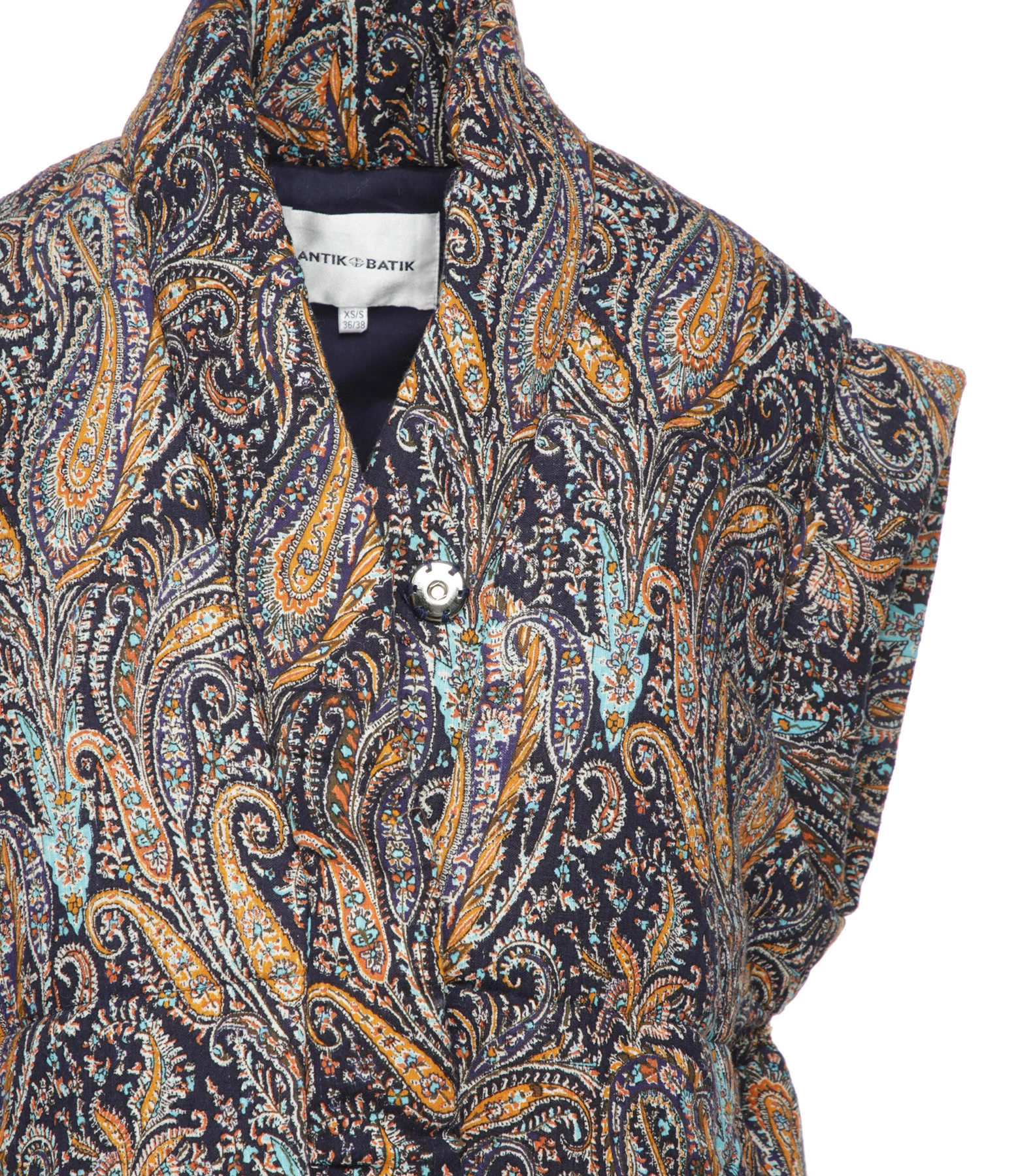 Meilleure vente ???? ANTIK BATIK Veste Sans Manches Elvis Coton Multicolore ???? 2 Meilleure vente ???? ANTIK BATIK Veste Sans Manches Elvis Coton Multicolore ???? – Image 2