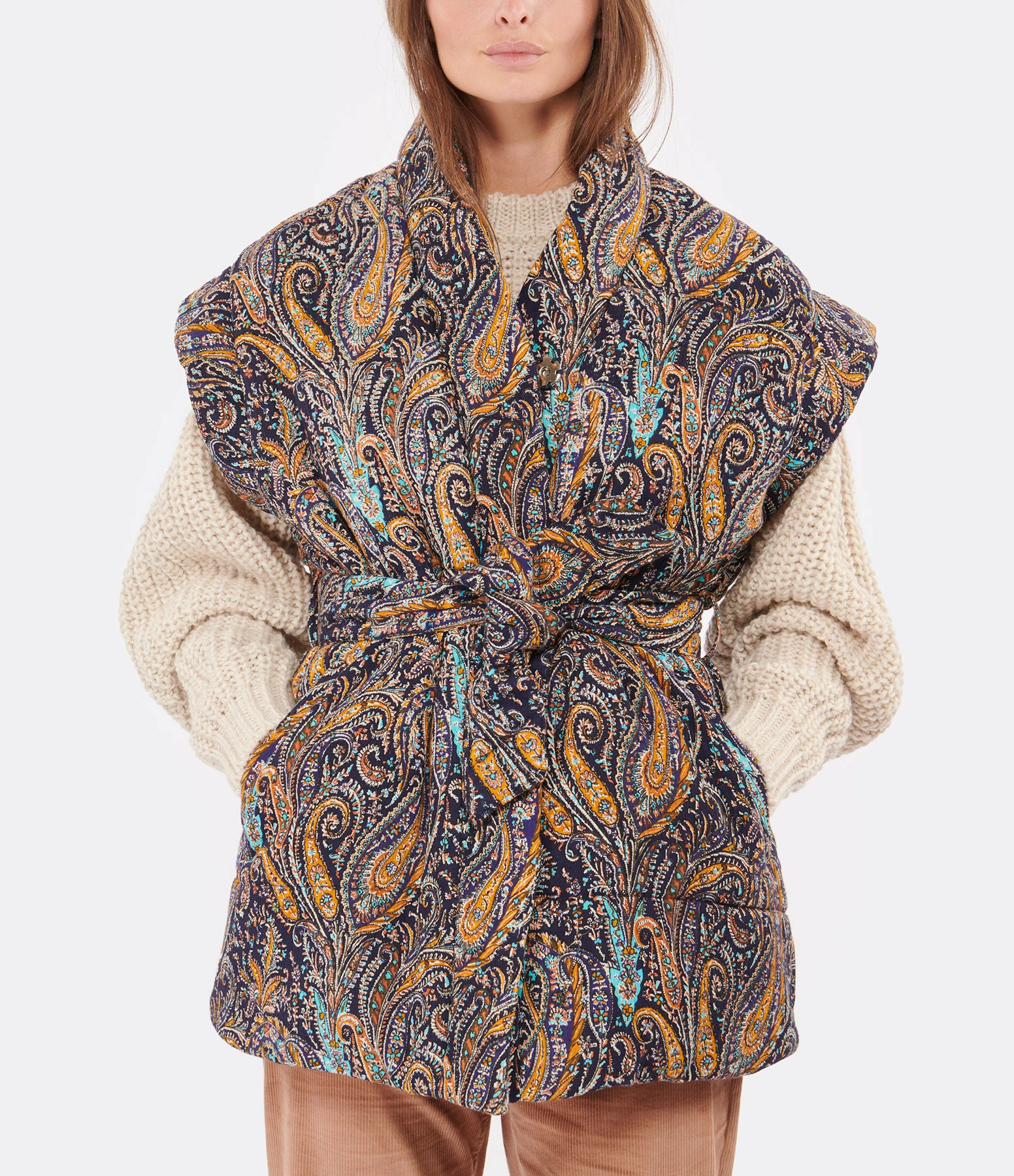 Meilleure vente ???? ANTIK BATIK Veste Sans Manches Elvis Coton Multicolore ???? 3 Meilleure vente ???? ANTIK BATIK Veste Sans Manches Elvis Coton Multicolore ???? – Image 3