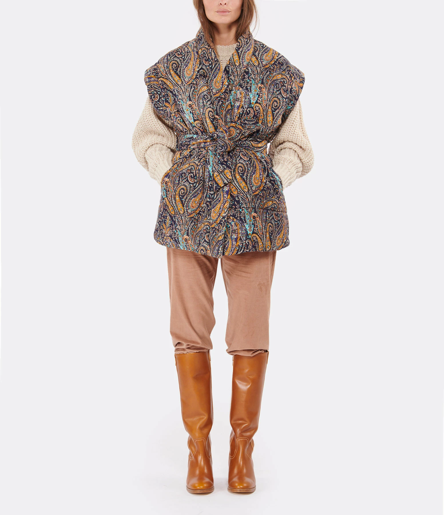 Meilleure vente ???? ANTIK BATIK Veste Sans Manches Elvis Coton Multicolore ???? 4 Meilleure vente ???? ANTIK BATIK Veste Sans Manches Elvis Coton Multicolore ???? – Image 4