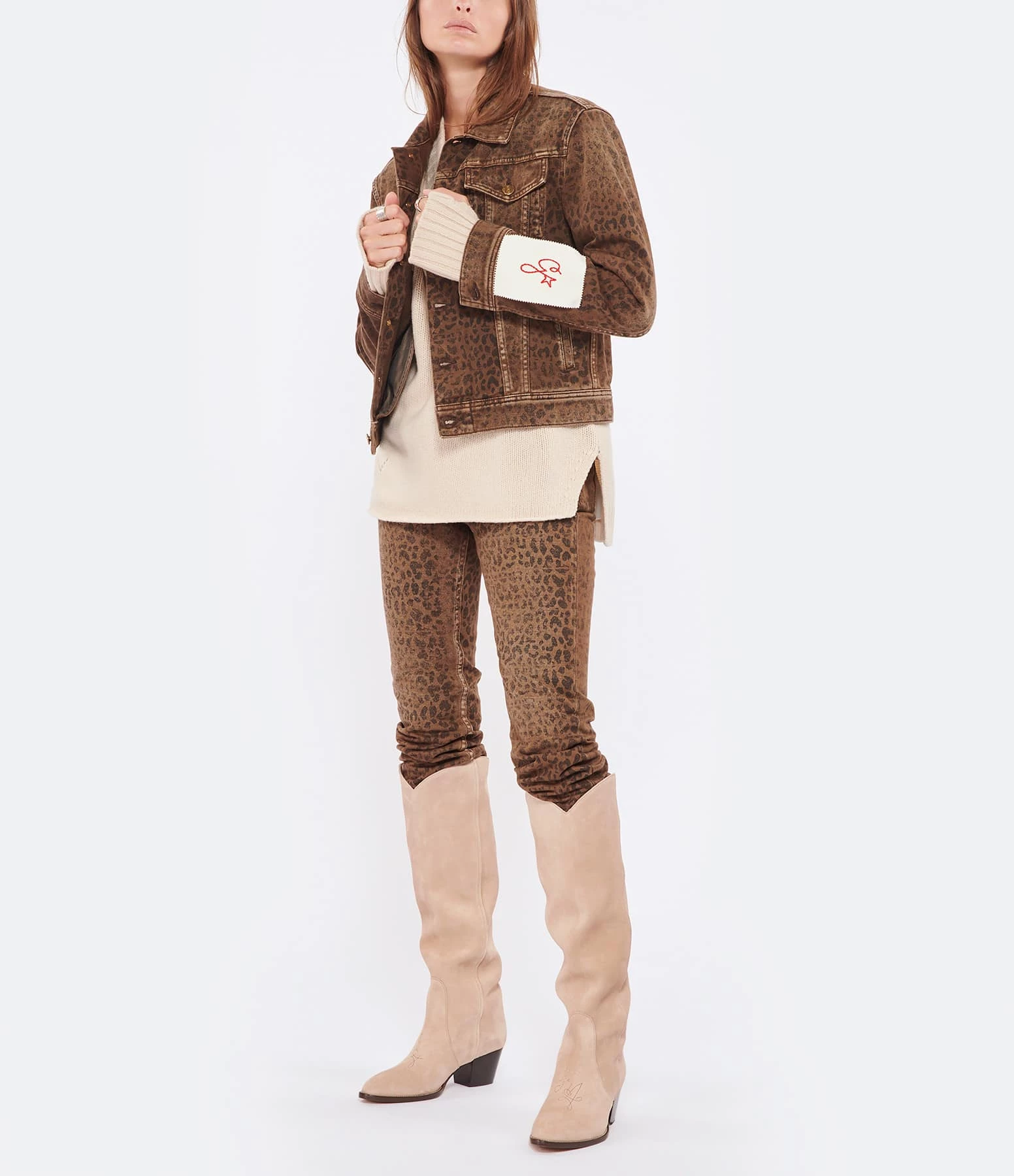 Grosses soldes ⭐ GOLDEN GOOSE Veste Denim Léopard 🔥 6 Grosses soldes ⭐ GOLDEN GOOSE Veste Denim Léopard 🔥 – Image 6