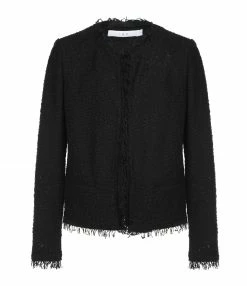 Grosses soldes 🥰 IRO Veste Shavani Coton Noir 🔥