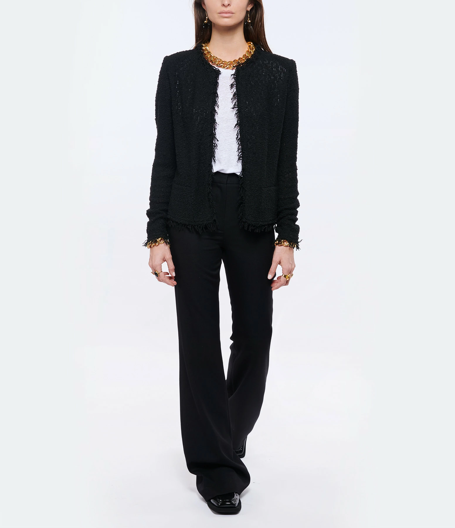 Grosses soldes 🥰 IRO Veste Shavani Coton Noir 🔥 4 Grosses soldes 🥰 IRO Veste Shavani Coton Noir 🔥 – Image 4