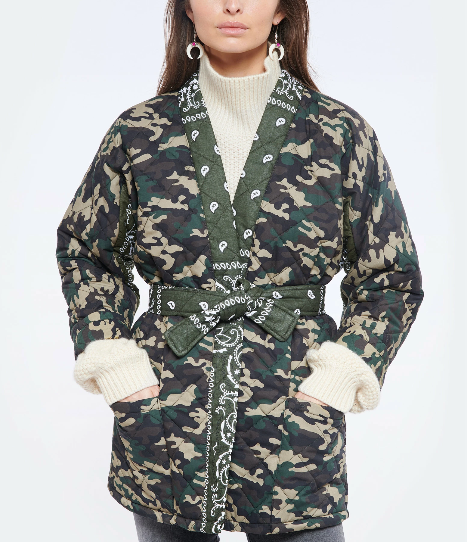 Acheter 😍 Veste Worker Quilt Camouflage Kaki, Collaboration Arizona Love X Véronika Loubry 🧨 3 Acheter 😍 Veste Worker Quilt Camouflage Kaki, Collaboration Arizona Love X Véronika Loubry 🧨 – Image 3