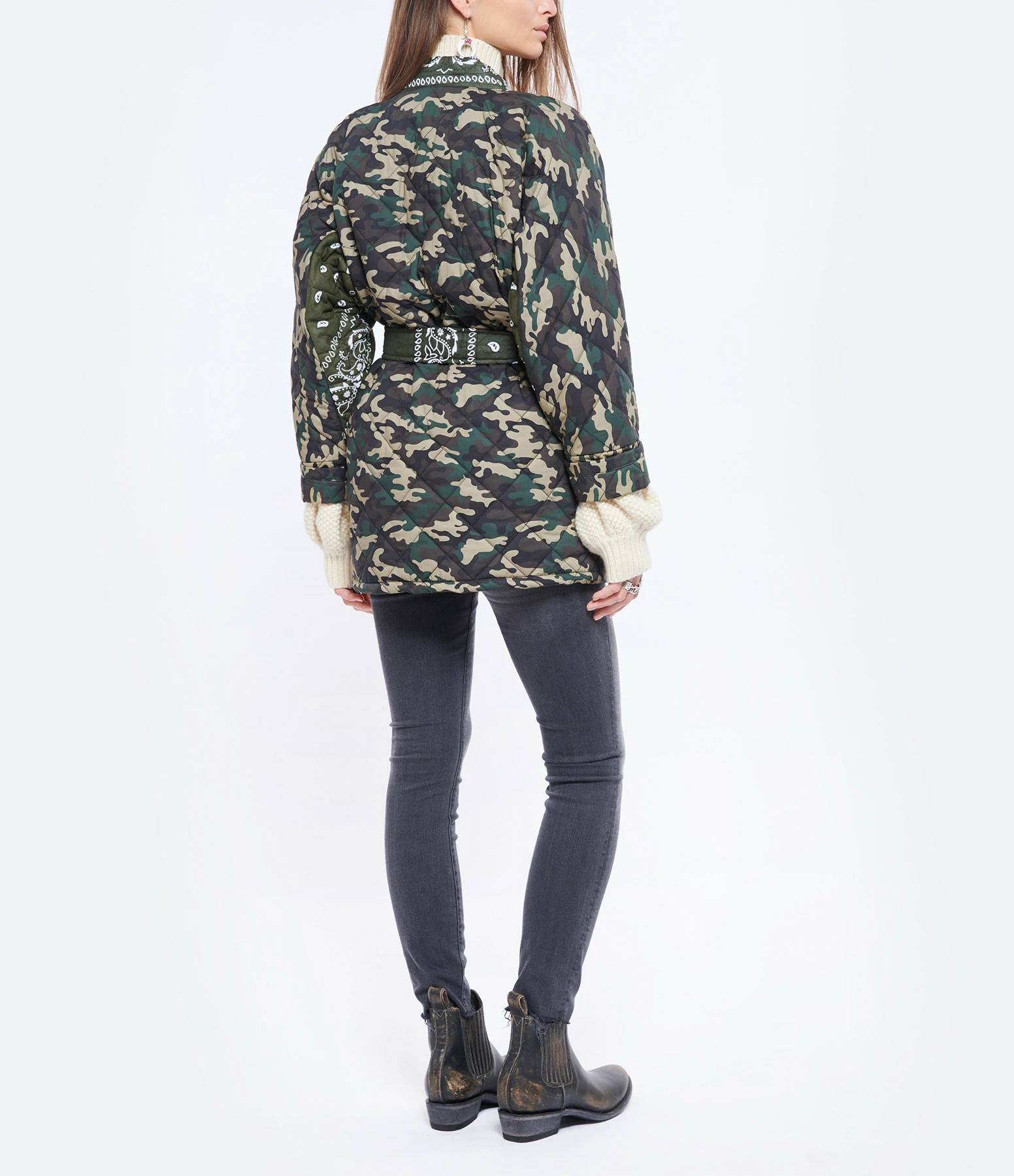 Acheter 😍 Veste Worker Quilt Camouflage Kaki, Collaboration Arizona Love X Véronika Loubry 🧨 5 Acheter 😍 Veste Worker Quilt Camouflage Kaki, Collaboration Arizona Love X Véronika Loubry 🧨 – Image 5