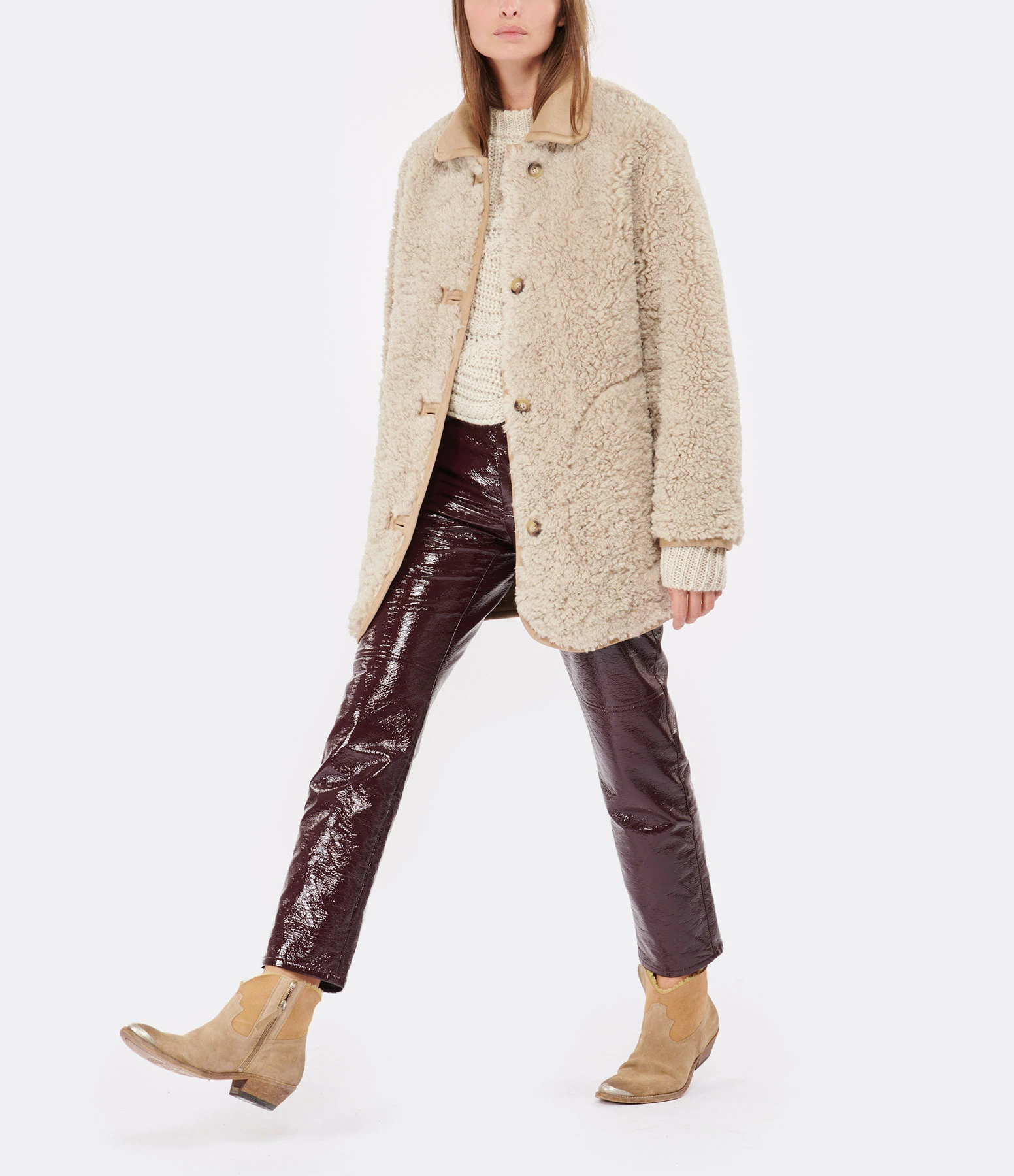 De gros ???? VANESSA BRUNO Veste Réversible Vanna Beige ???? 8 De gros ???? VANESSA BRUNO Veste Réversible Vanna Beige ???? – Image 8