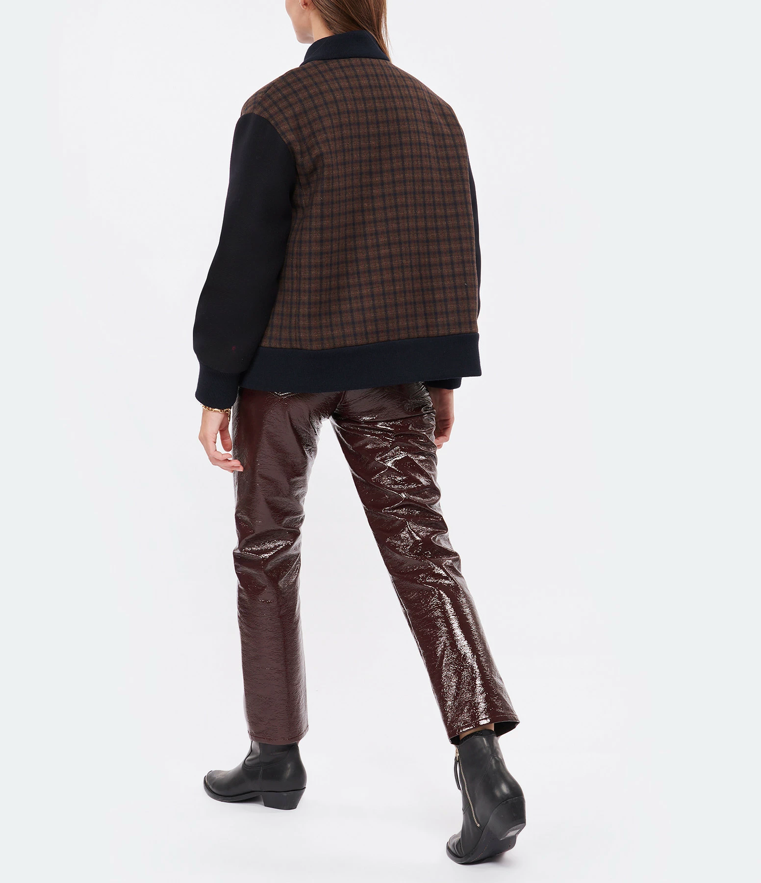 Promo ???? TARA JARMON Veste Bomber Vonnie Laine Châtaigne ⭐ 4 Promo ???? TARA JARMON Veste Bomber Vonnie Laine Châtaigne ⭐ – Image 4