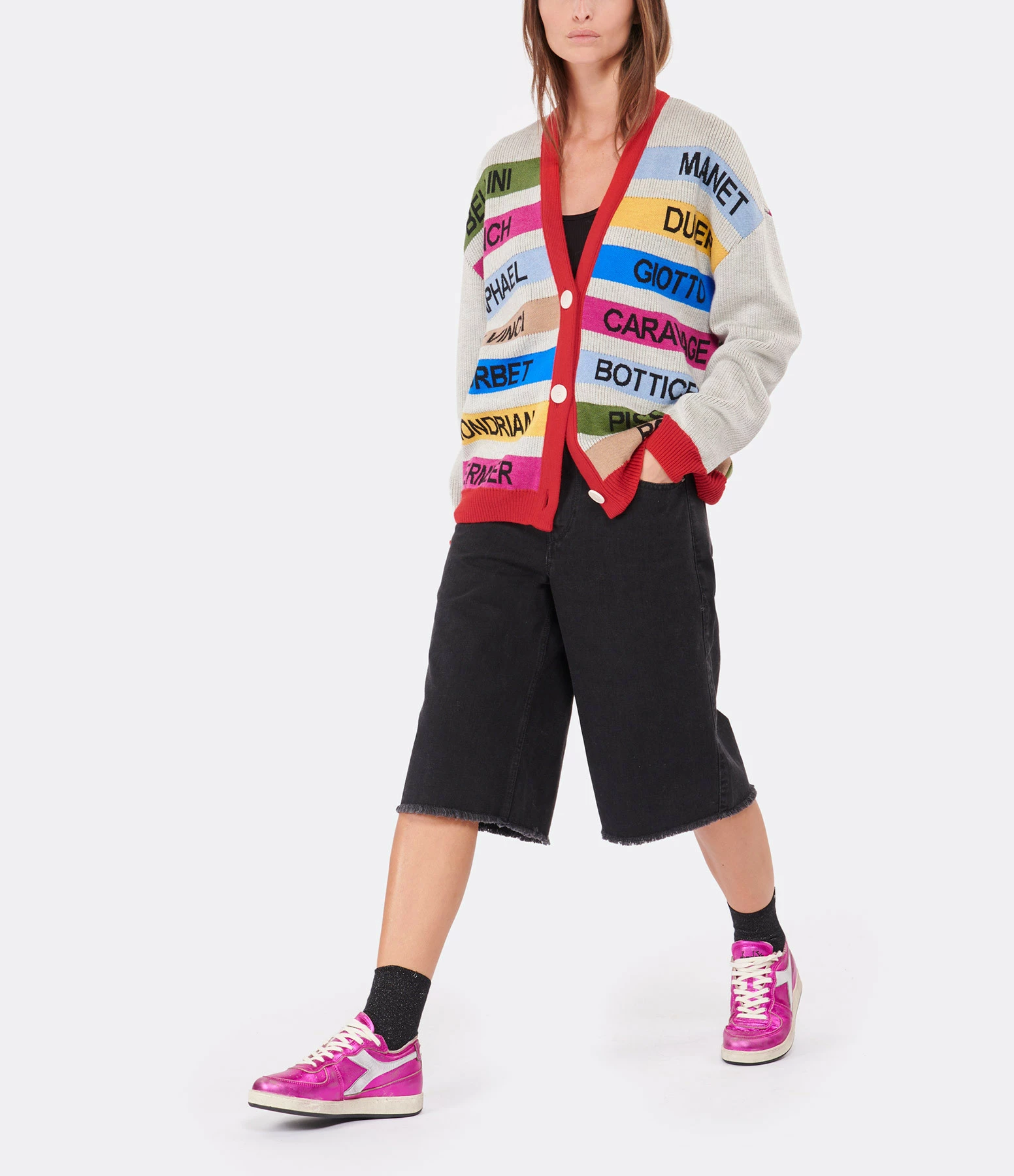 Vente flash 🎉 MII Gilet Ernst Laine Jacquard Multicolore 🥰 3 Vente flash 🎉 MII Gilet Ernst Laine Jacquard Multicolore 🥰 – Image 3