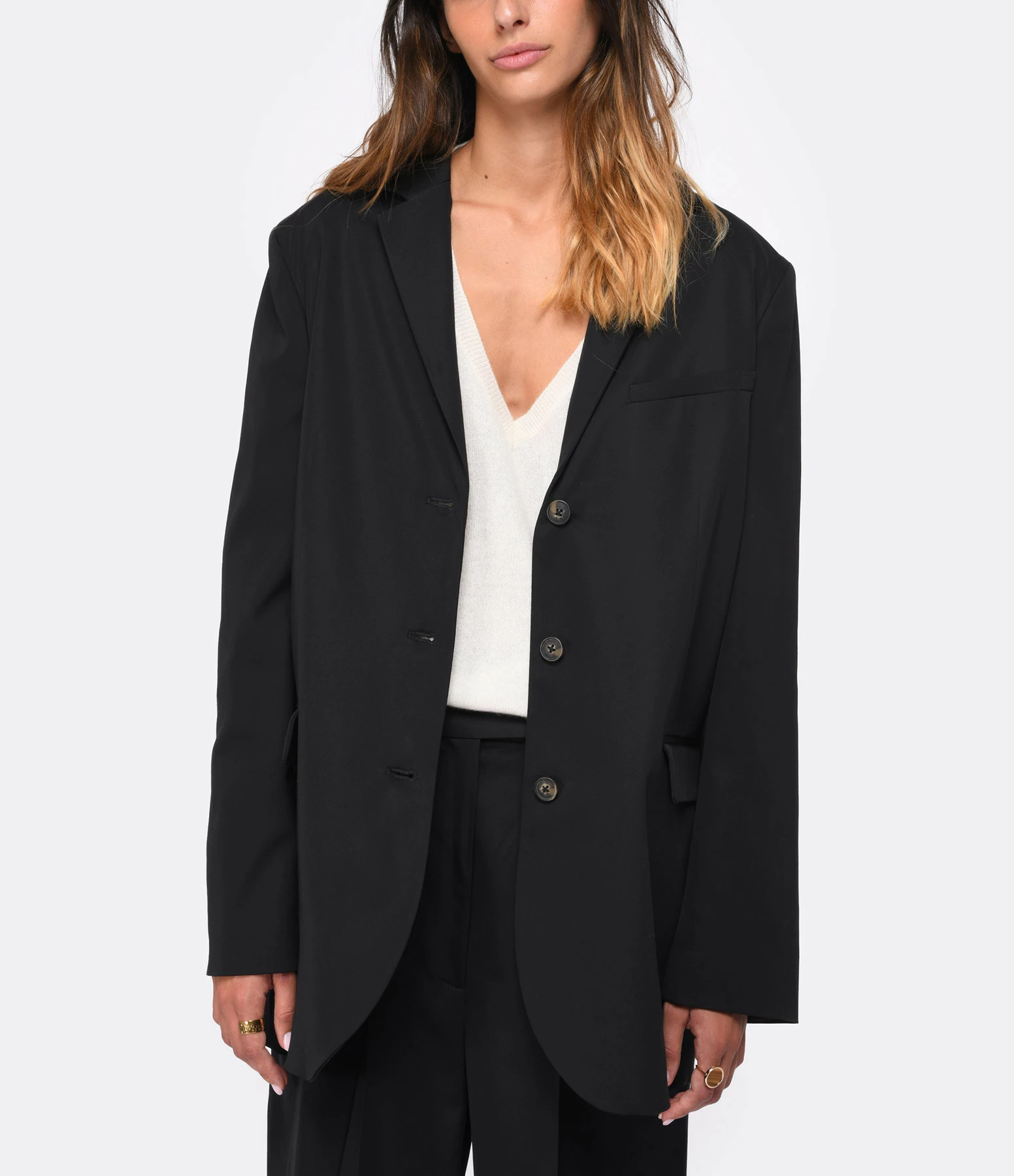 Acheter 😍 LOULOU STUDIO Veste Blazer Sund Noir 😉 2 Acheter 😍 LOULOU STUDIO Veste Blazer Sund Noir 😉 – Image 2