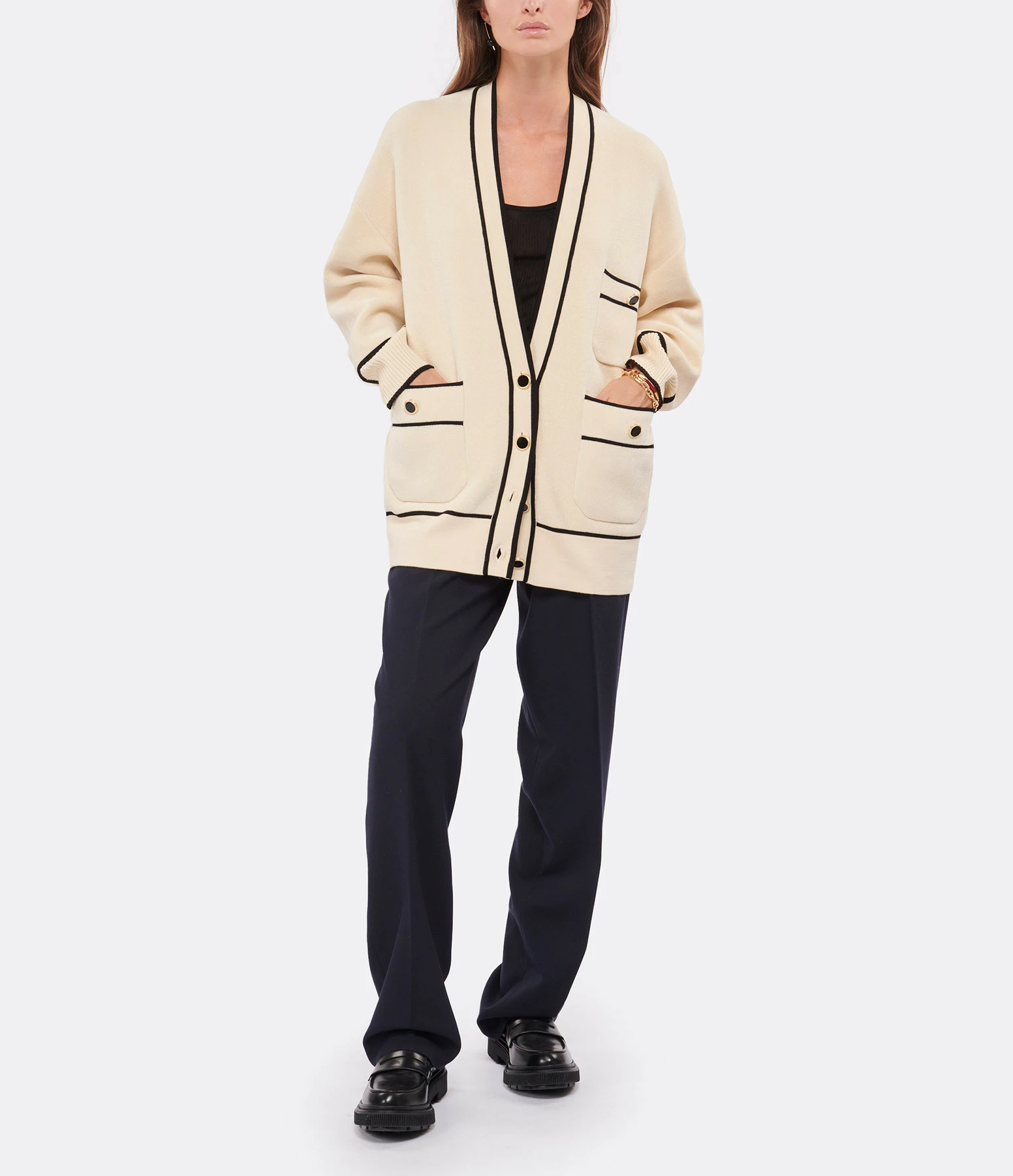 Bon marché ✔️ TARA JARMON Gilet Gabriella Champa 🛒 3 Bon marché ✔️ TARA JARMON Gilet Gabriella Champa 🛒 – Image 3