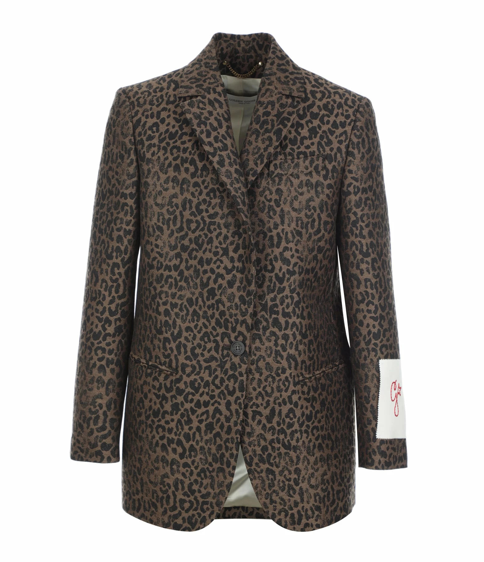 Remise 🎁 GOLDEN GOOSE Veste Blazer Golden Laine Léopard 🎉 1 Remise 🎁 GOLDEN GOOSE Veste Blazer Golden Laine Léopard 🎉