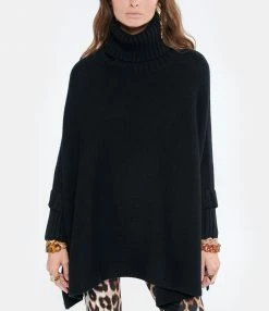 De gros 😉 KUJTEN Poncho Ciara Col Roulé Cachemire Noir 💯 -BOUTIQUE MARGAUX LONNBERG unnamed file 1297