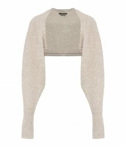 Remise ❤️ ISABEL MARANT Gilet Bess Laine Beige 🔥