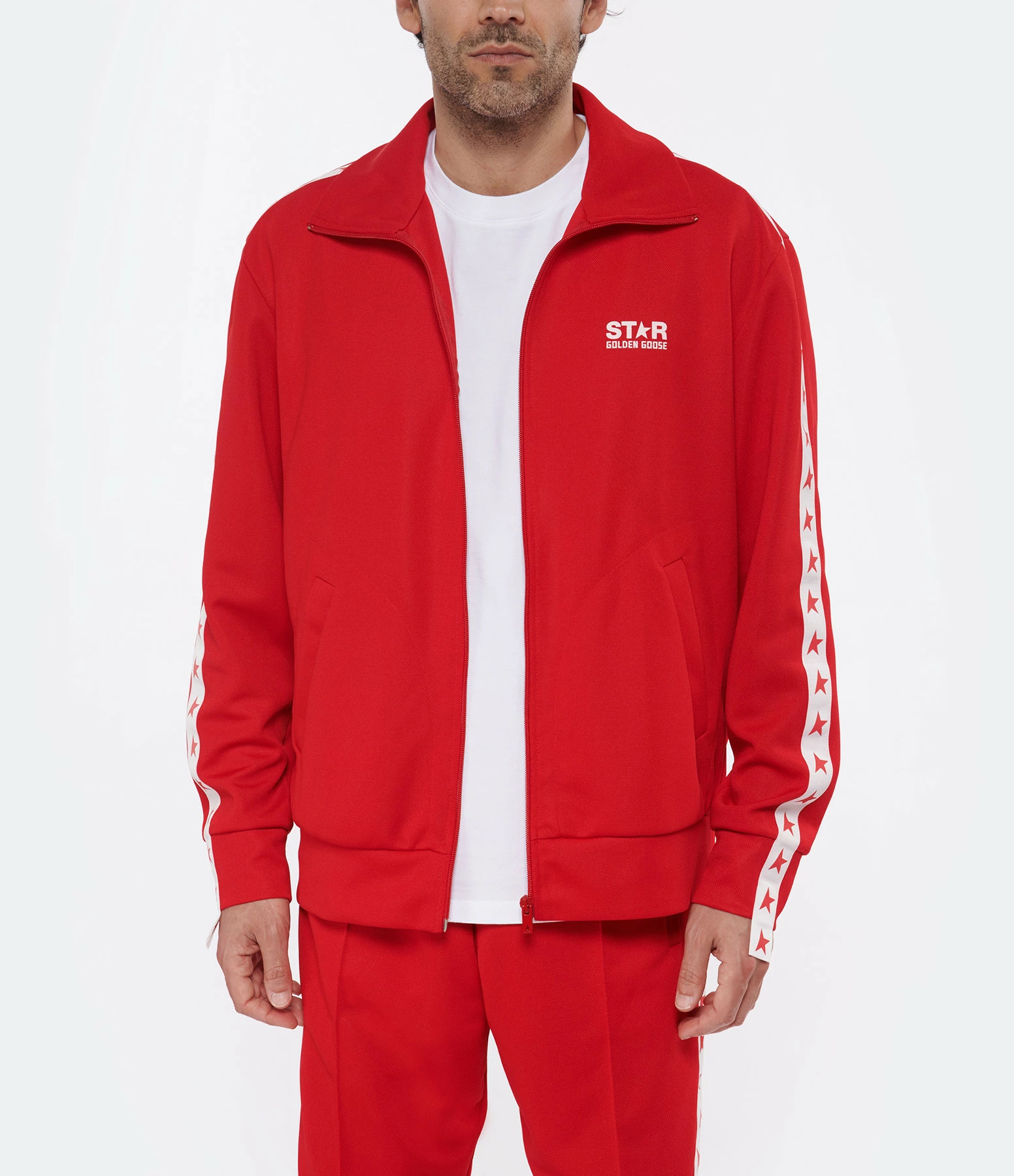 Nouveau ???? GOLDEN GOOSE Veste Homme Denis Étoile Rouge ???? 4 Nouveau ???? GOLDEN GOOSE Veste Homme Denis Étoile Rouge ???? – Image 4