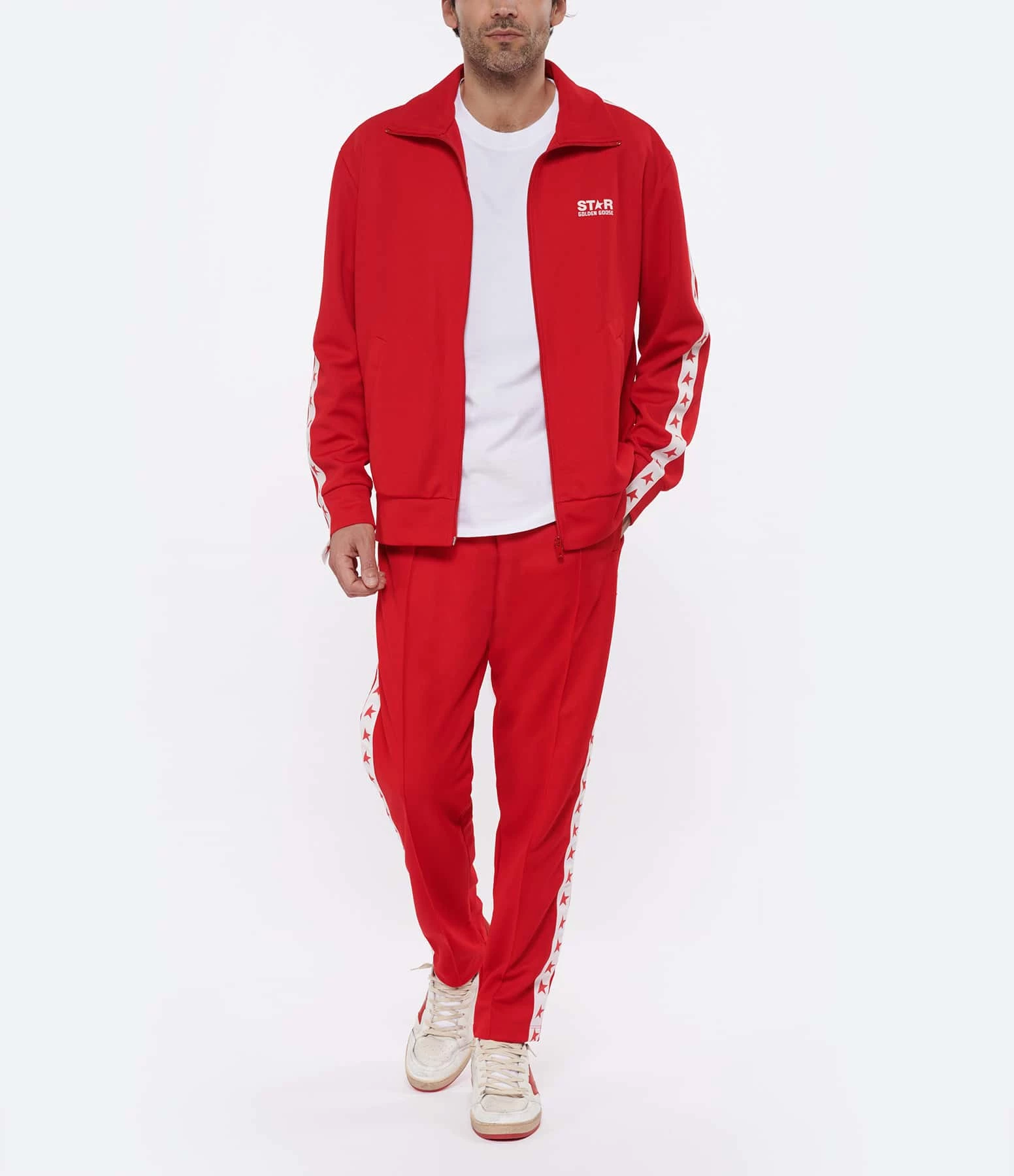 Nouveau ???? GOLDEN GOOSE Veste Homme Denis Étoile Rouge ???? 5 Nouveau ???? GOLDEN GOOSE Veste Homme Denis Étoile Rouge ???? – Image 5