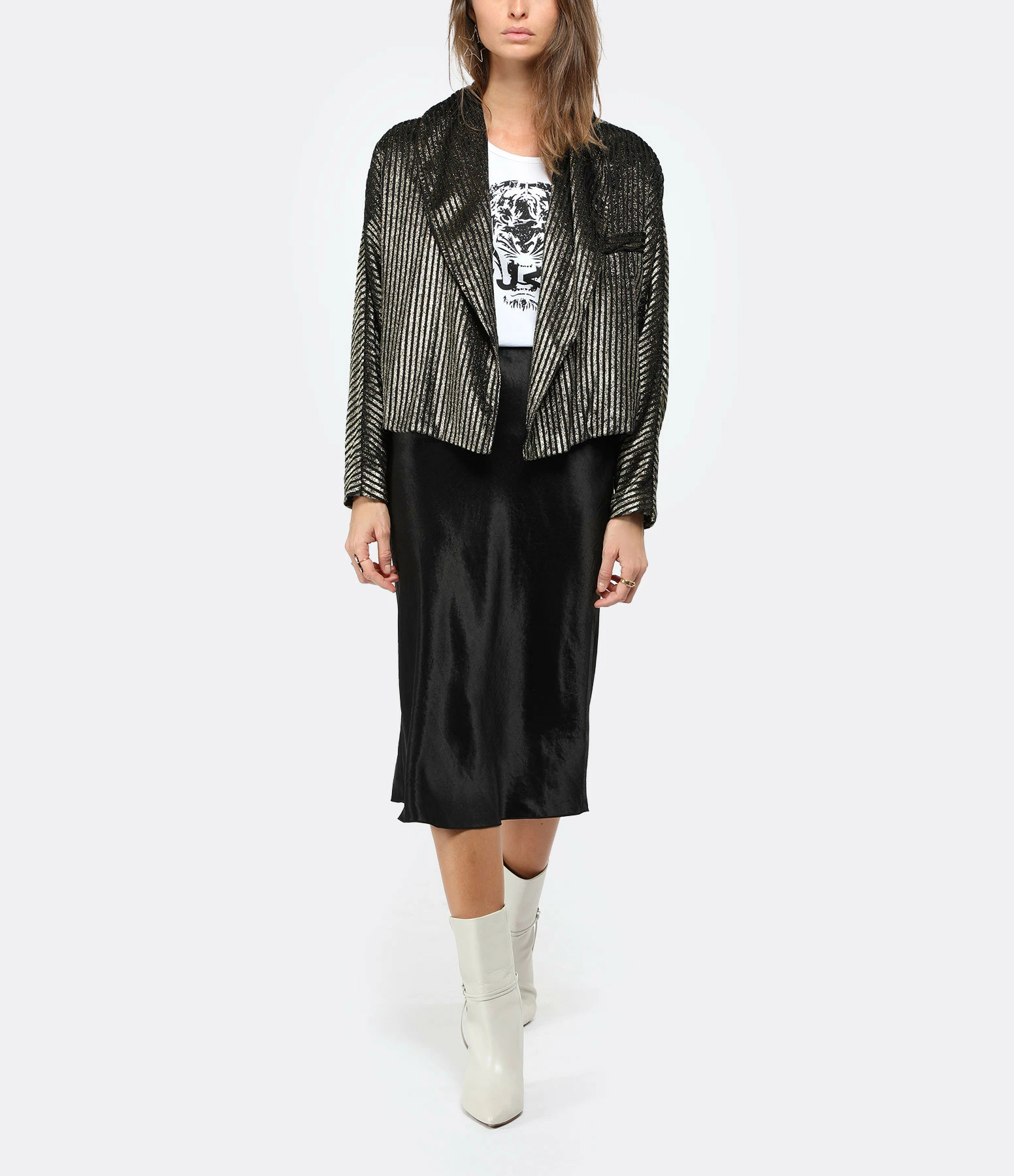 Remise ???? FORTE_FORTE Veste Laminated Noir ❤️ 4 Remise ???? FORTE_FORTE Veste Laminated Noir ❤️ – Image 4