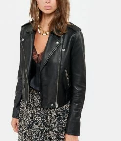 Bon marché 👏 IRO Veste Ashville Cuir Noir 🤩 -BOUTIQUE MARGAUX LONNBERG unnamed file 1371