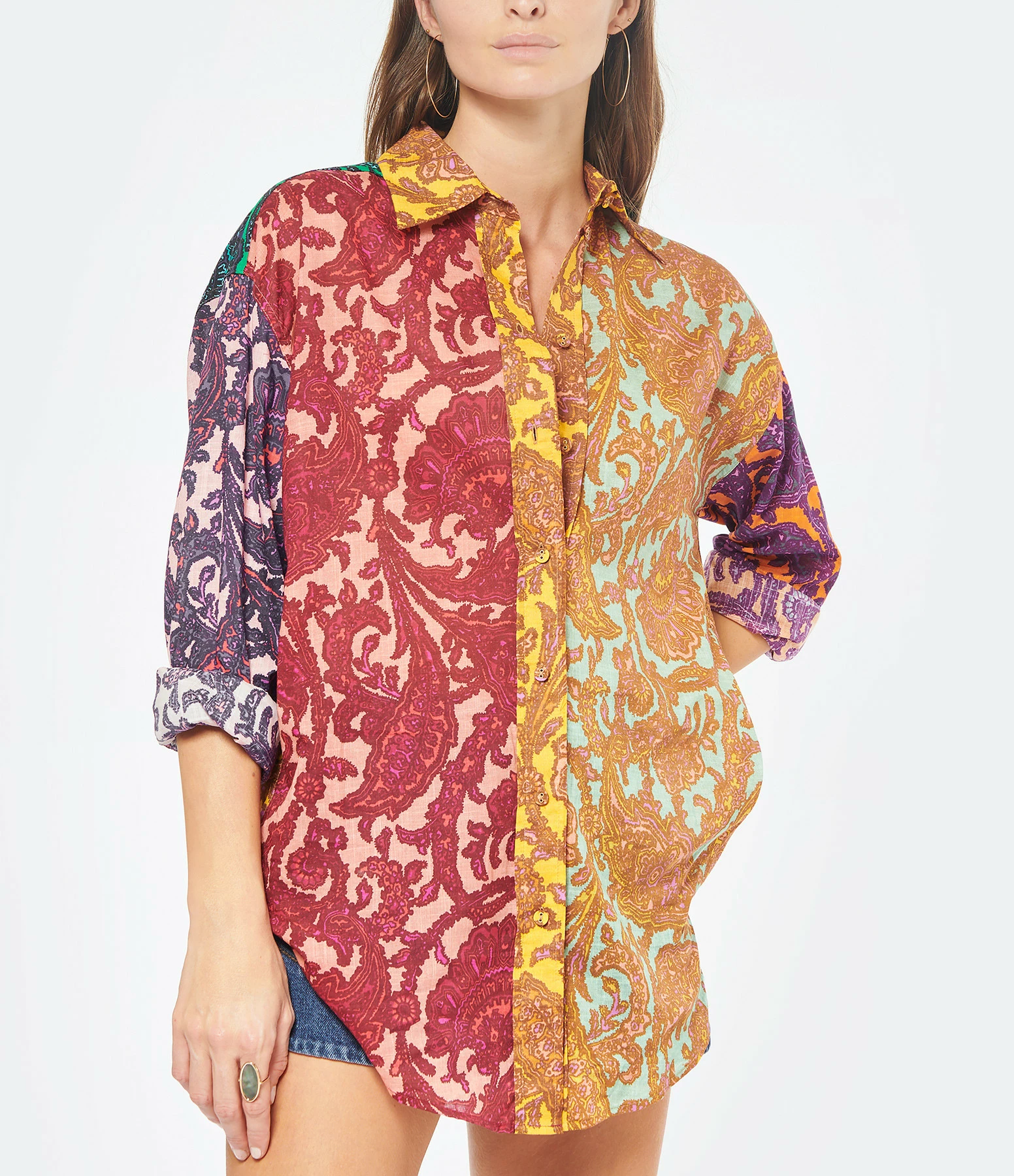 Sortie ???? ZIMMERMANN Chemise Tiggy Coton Imprimé Cachemire ???? 4 Sortie ???? ZIMMERMANN Chemise Tiggy Coton Imprimé Cachemire ???? – Image 4