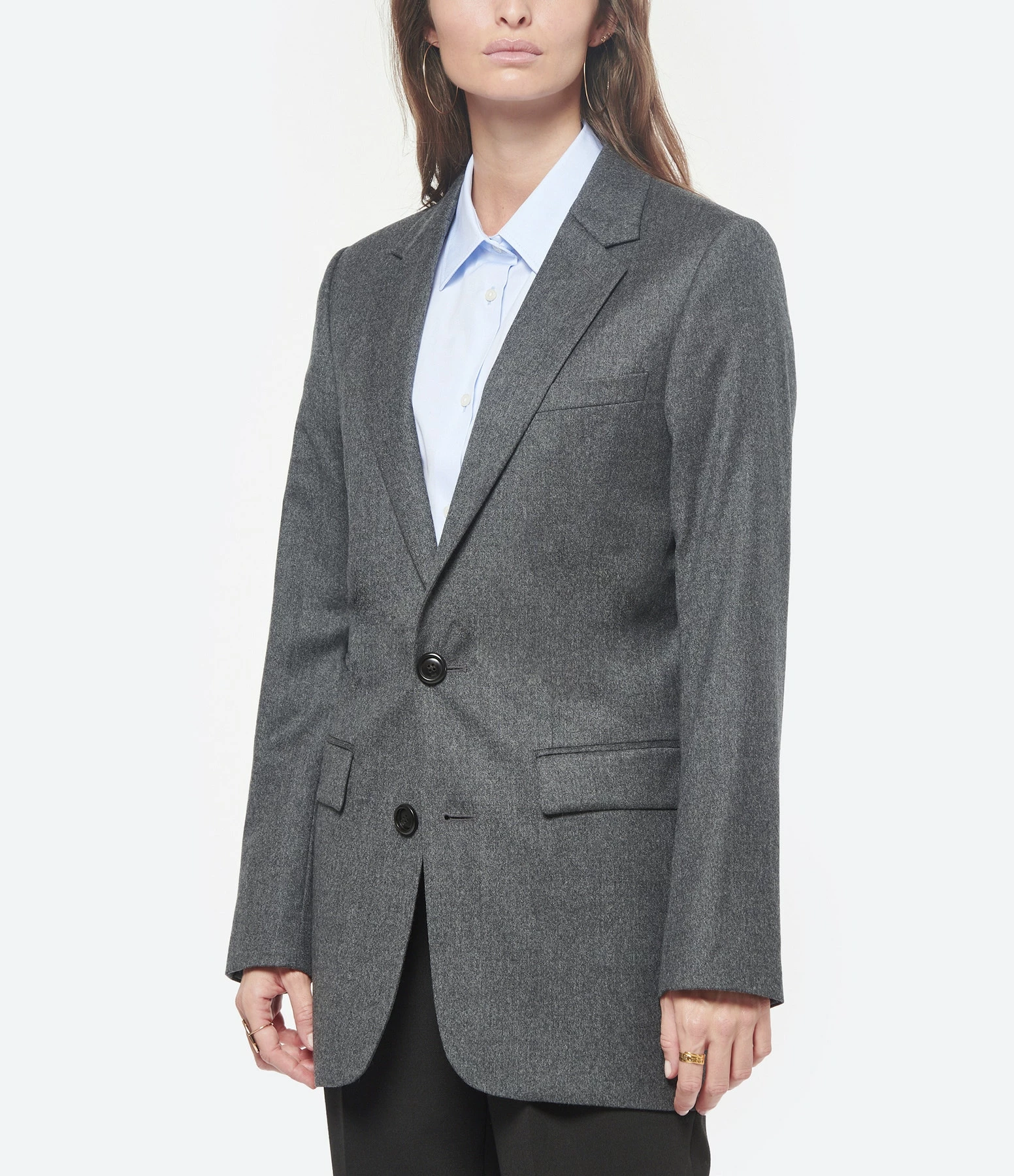 Vente flash 🌟 AMI PARIS Veste Blazer Unisexe Laine Vierge Gris ❤️ 3 Vente flash 🌟 AMI PARIS Veste Blazer Unisexe Laine Vierge Gris ❤️ – Image 3