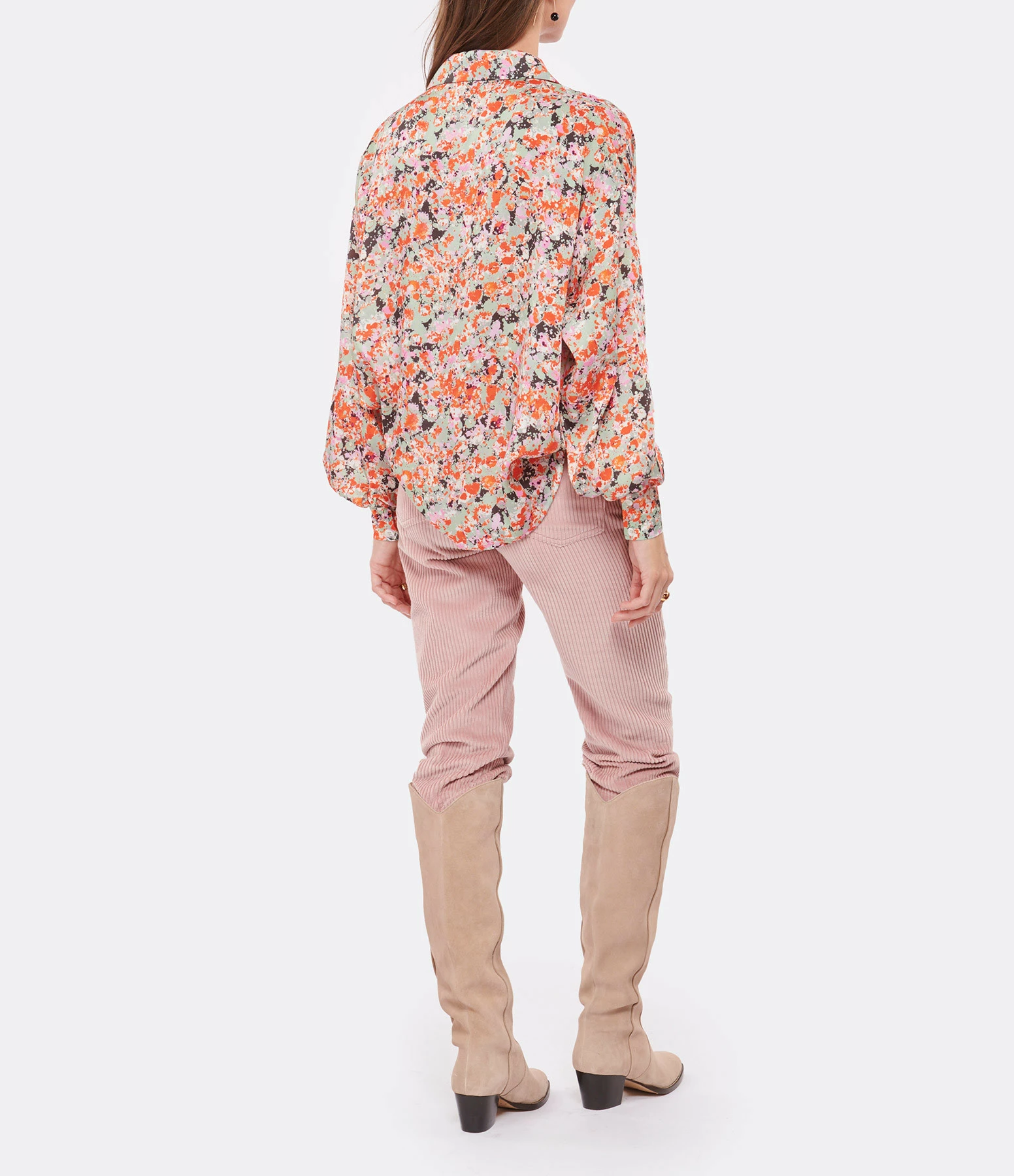 Coupon ???? MODETROTTER Blouse Alana Fleurie Orange ???? 5 Coupon ???? MODETROTTER Blouse Alana Fleurie Orange ???? – Image 5