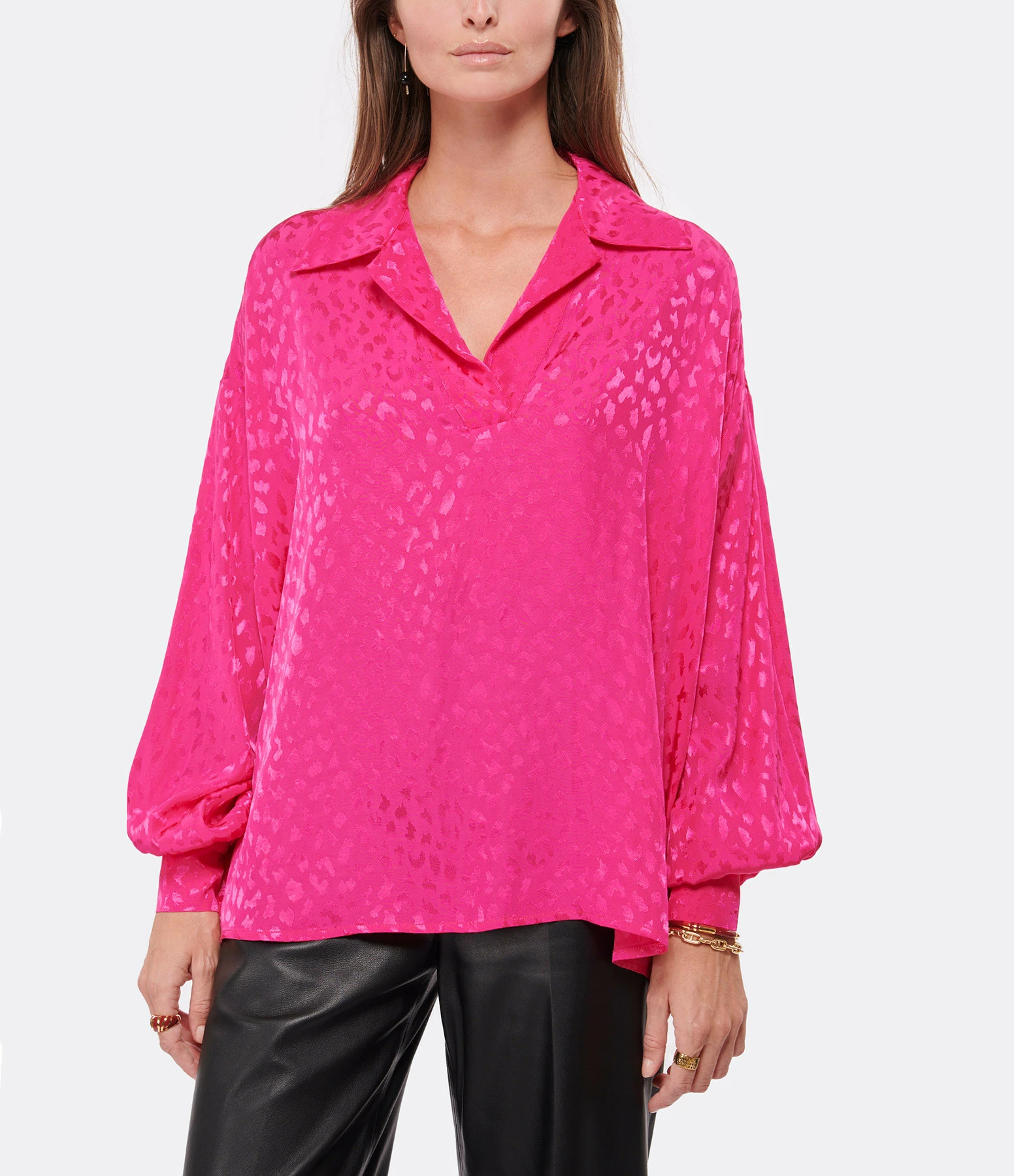 Sortie 😉 MODETROTTER Blouse Alana Fuchsia ⌛ 3 Sortie 😉 MODETROTTER Blouse Alana Fuchsia ⌛ – Image 3