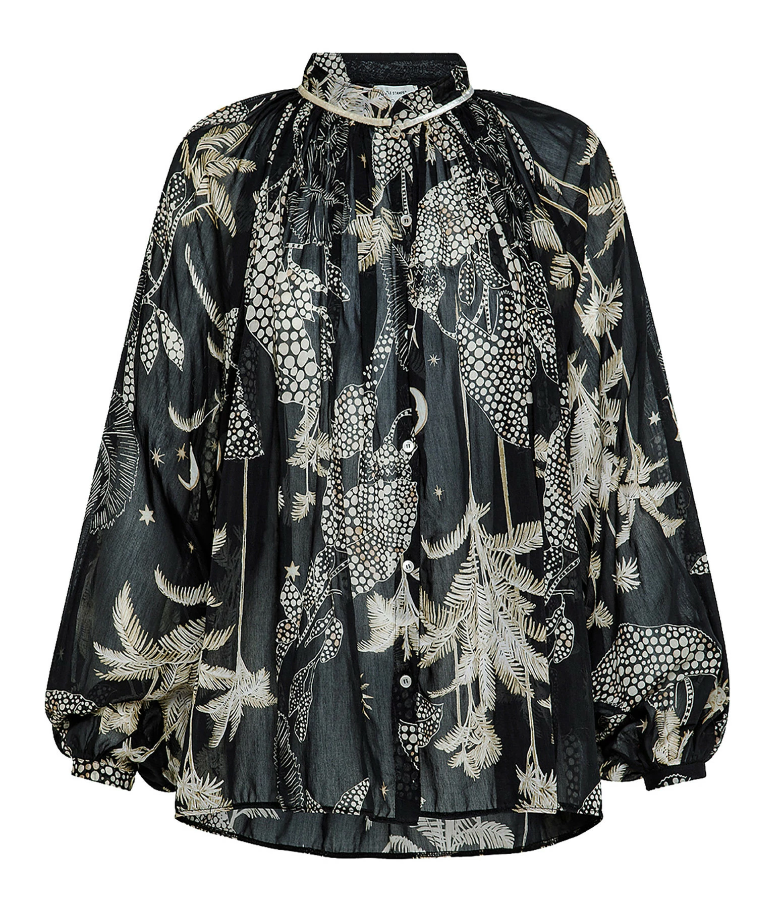 De gros 🤩 FORTE_FORTE Chemise Mi Alma Selvaje Coton Imprimé Noche 🛒 1 De gros 🤩 FORTE_FORTE Chemise Mi Alma Selvaje Coton Imprimé Noche 🛒