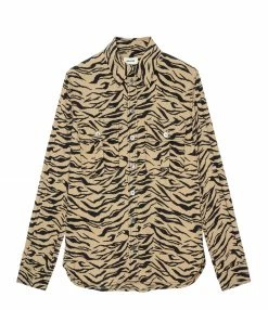 Acheter 🧨 ZADIG & VOLTAIRE Chemise Teros Tigre Naturel ❤️