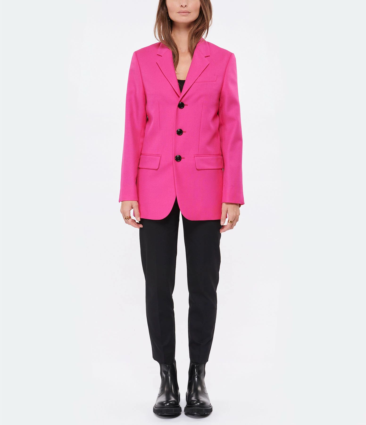 Bon marché ⌛ AMI PARIS Veste Blazer Unisexe Laine Vierge Fuchsia 🥰 4 Bon marché ⌛ AMI PARIS Veste Blazer Unisexe Laine Vierge Fuchsia 🥰 – Image 4