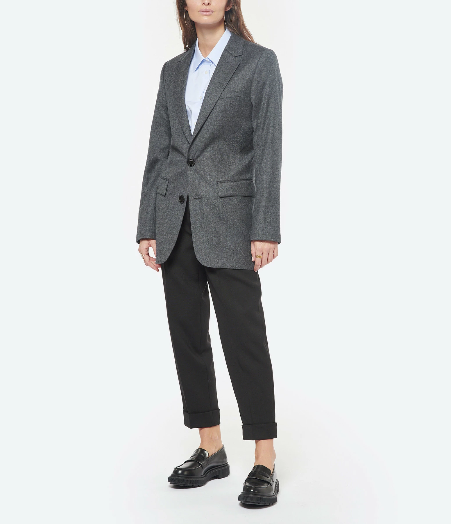 Vente flash 🌟 AMI PARIS Veste Blazer Unisexe Laine Vierge Gris ❤️ 4 Vente flash 🌟 AMI PARIS Veste Blazer Unisexe Laine Vierge Gris ❤️ – Image 4