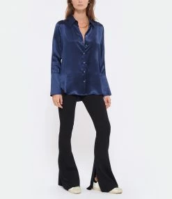 Meilleure affaire 😉 HANA SAN Chemise Nisha Soie Bleu Nuit 🧨 -BOUTIQUE MARGAUX LONNBERG unnamed file 1524