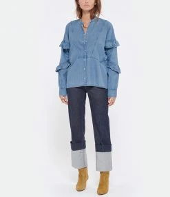 Vente flash 🎁 ROSEANNA Chemise Edgard Coton Denim 👏 -BOUTIQUE MARGAUX LONNBERG unnamed file 1534