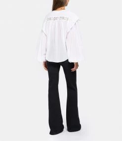 Grosses soldes 😉 ISABEL MARANT ÉTOILE Blouse Georgina Coton Blanc ⌛ -BOUTIQUE MARGAUX LONNBERG unnamed file 1598