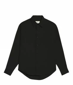 Budget 🤩 AMI PARIS Chemise Unisexe Coton Noir ✨