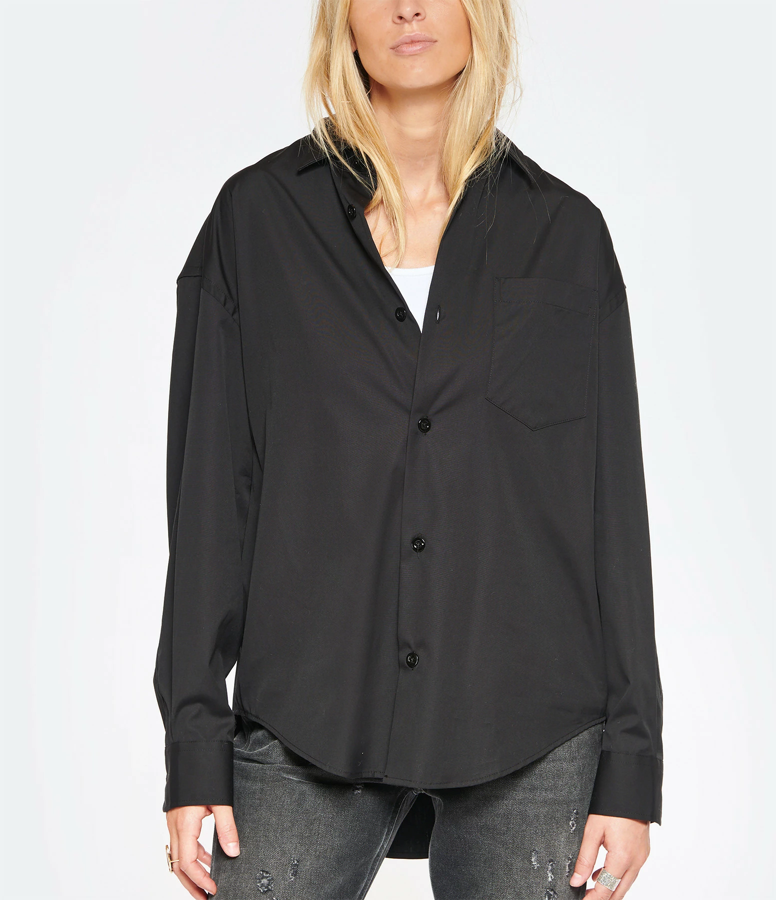 Budget 🤩 AMI PARIS Chemise Unisexe Coton Noir ✨ 3 Budget 🤩 AMI PARIS Chemise Unisexe Coton Noir ✨ – Image 3