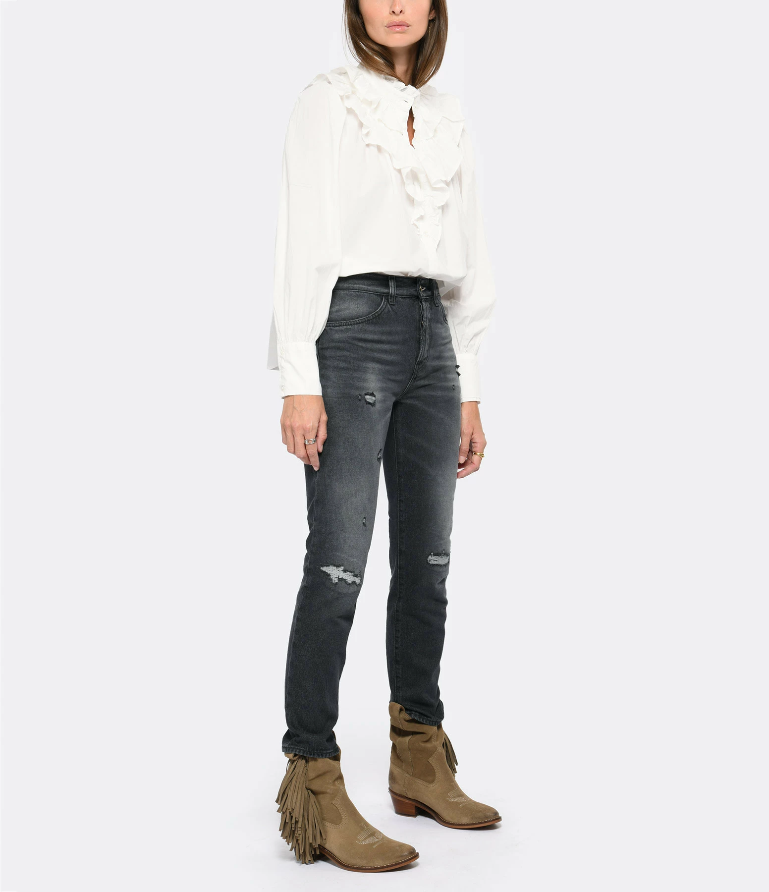 Promo ❤️ CHARLIE JOE Chemise Marius Coton Blanc ⭐ 4 Promo ❤️ CHARLIE JOE Chemise Marius Coton Blanc ⭐ – Image 4