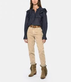 Acheter ✔️ ISABEL MARANT ÉTOILE Chemise Coton Bleu Nuit ✔️ -BOUTIQUE MARGAUX LONNBERG unnamed file 1626