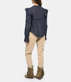 Acheter ✔️ ISABEL MARANT ÉTOILE Chemise Coton Bleu Nuit ✔️ -BOUTIQUE MARGAUX LONNBERG unnamed file 1627