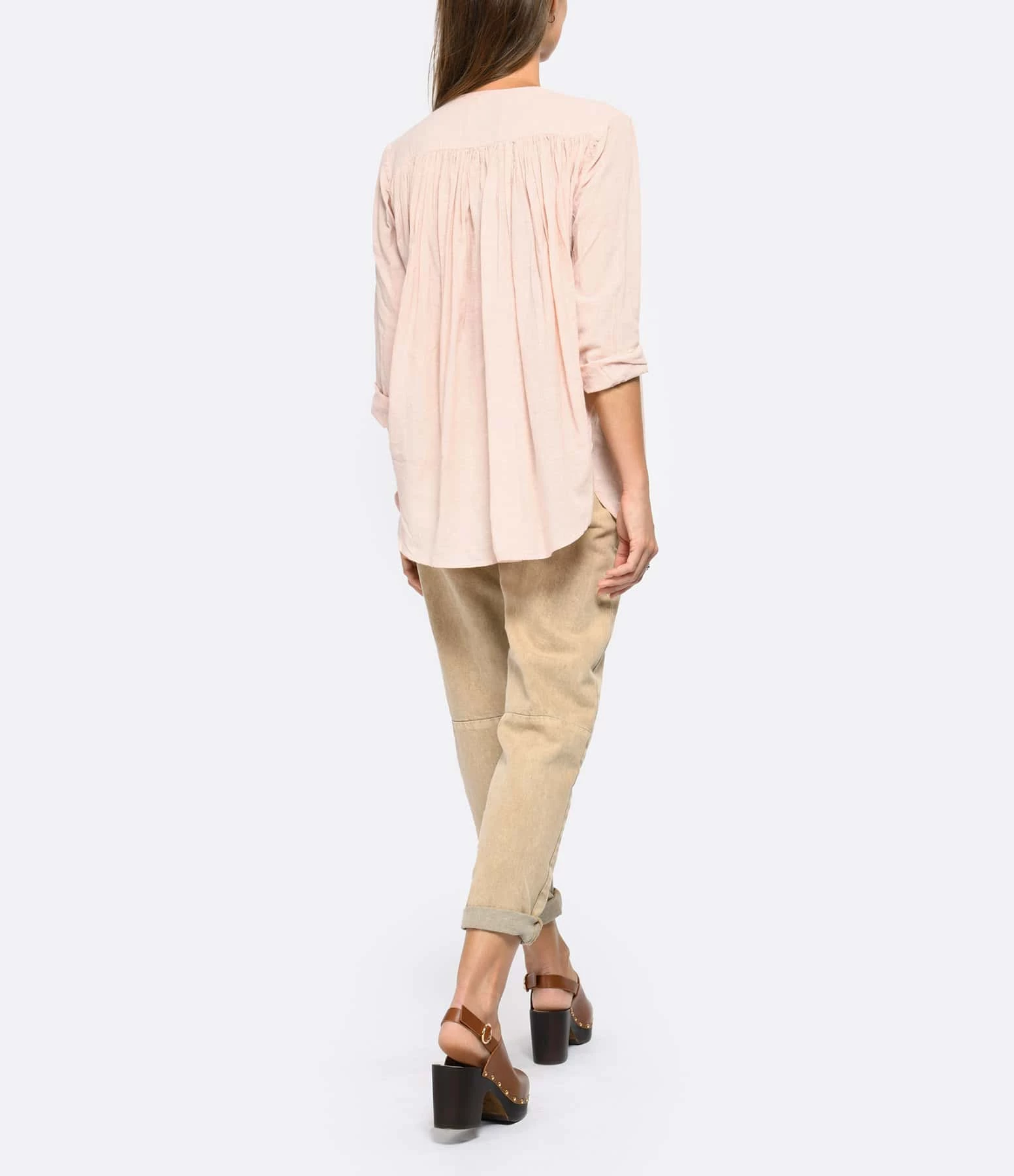 Acheter 👍 LAURENCE BRAS Blouse Cigar Coton Rose 🌟 5 Acheter 👍 LAURENCE BRAS Blouse Cigar Coton Rose 🌟 – Image 5