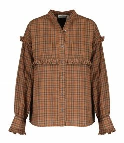 Budget 🧨 CHARLIE JOE Chemise Benito Coton Carreaux Orange 🎁