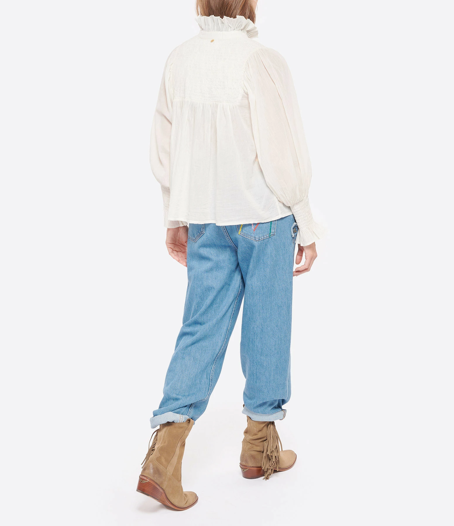 Meilleur prix ✔️ ANTIK BATIK Chemise Anahi Coton Crème 😉 4 Meilleur prix ✔️ ANTIK BATIK Chemise Anahi Coton Crème 😉 – Image 4